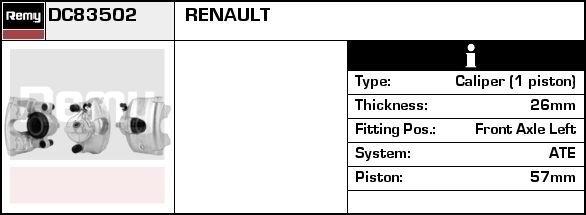 DELCO REMY Jarrusatula DC83508